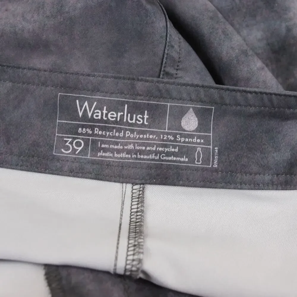 Waterlust Tiger Shark Trailblazer Gray Boardshorts Mens Sz 39